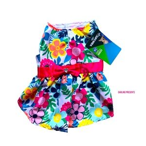 Vibrant Life Floral Dress Dog Color Multi Size XS